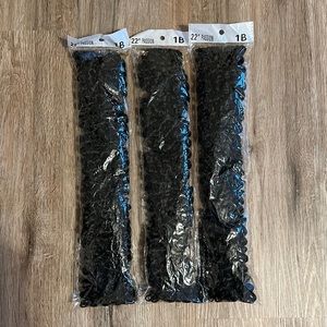 Passion Twist Crochet Braiding Hair 1B 22” Bundle of 3 Packs/8 strands per pack